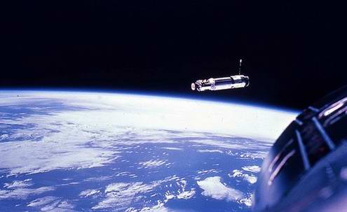 Space travel critical situations - Outer space ship Gemini-8 docking with Agena rocket 1st photo