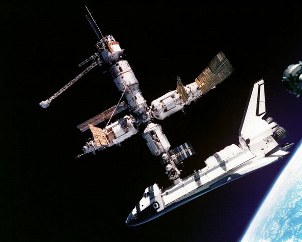 Soviet space station Mir view photo